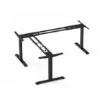 Amega2000 3 motor L-shape electric standing desk frame white black grey satin Melbourne commercial
