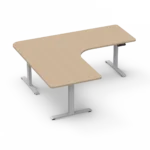 Amega2000 3 motor L-shape electric standing desk frame white black grey satin Melbourne commercial