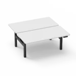 Amega2000 2x dual motor electric standing desk frame white black satin back-to-back office Melbourne