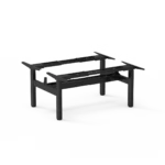 Amega2000 2x dual motor electric standing desk frame white black satin back-to-back office Melbourne
