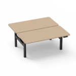 Amega2000 2x dual motor electric standing desk frame white black satin back-to-back office Melbourne