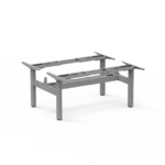 Amega2000 2x dual motor electric standing desk frame white black satin back-to-back office Melbourne