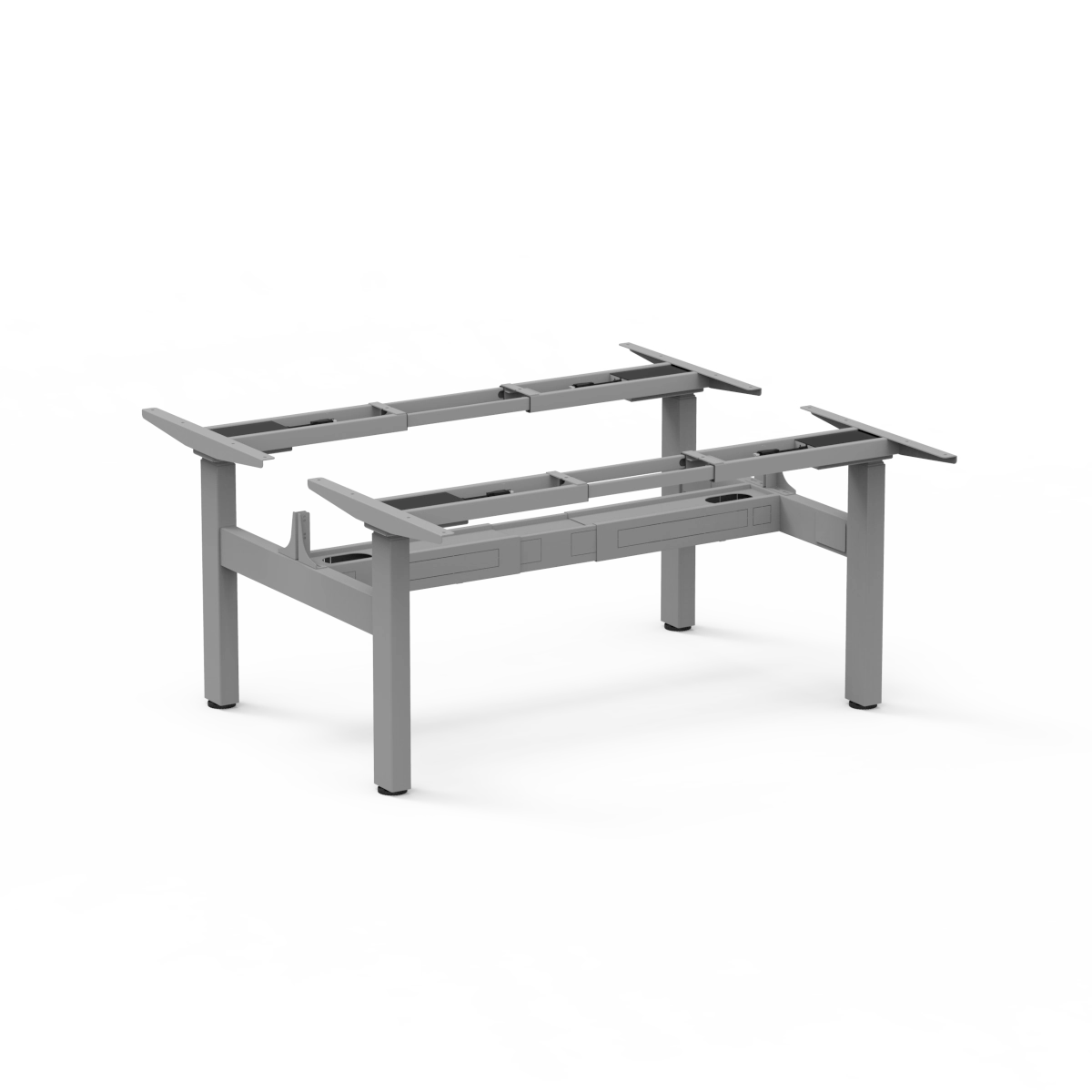Amega2000 2x dual motor electric standing desk frame white black satin back-to-back office Melbourne