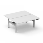 Amega2000 2x dual motor electric standing desk frame white black satin back-to-back office Melbourne