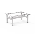 dual motor standing desk frame back to back workstation