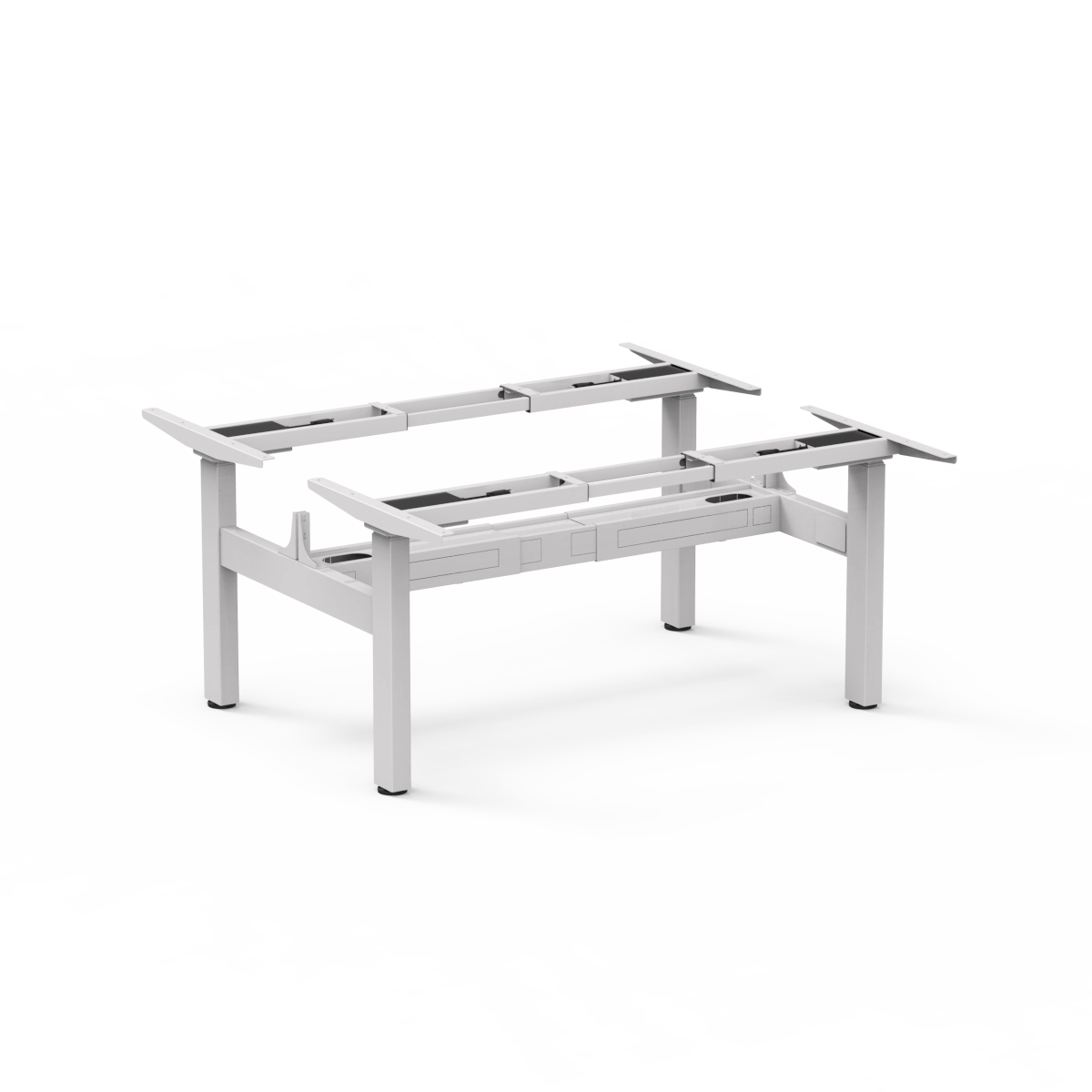 dual motor standing desk frame back to back workstation