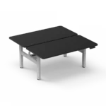 Amega2000 2x dual motor electric standing desk frame white black satin back-to-back office Melbourne