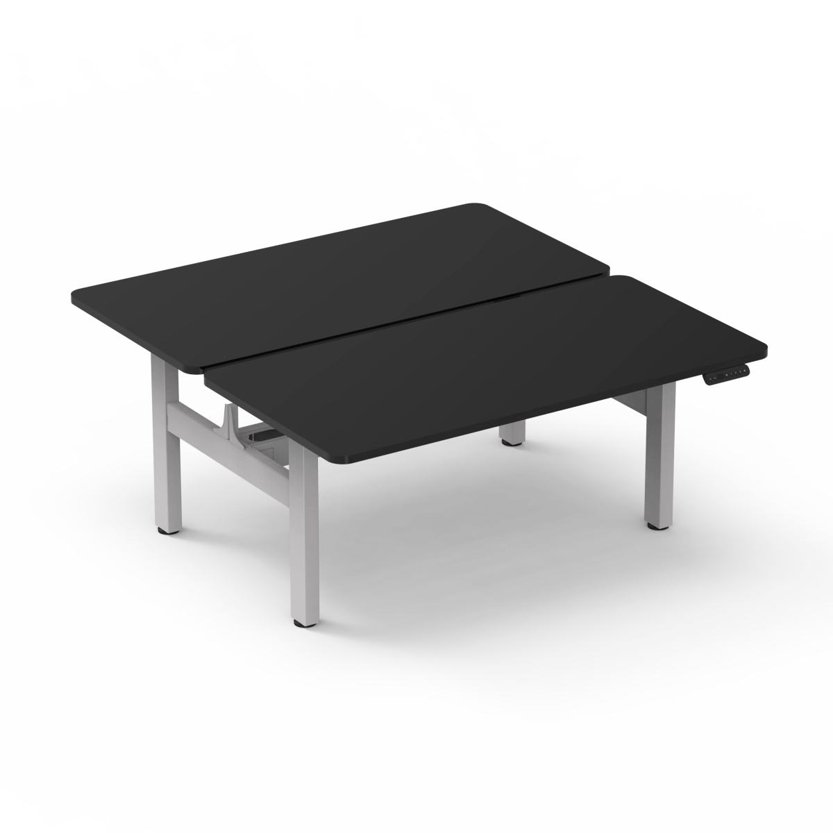 Amega2000 2x dual motor electric standing desk frame white black satin back-to-back office Melbourne