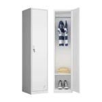 single door locker with mirror steel personal storage