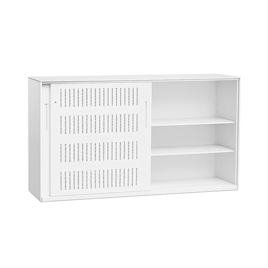sliding door unit lockable steel office storage cupboard
