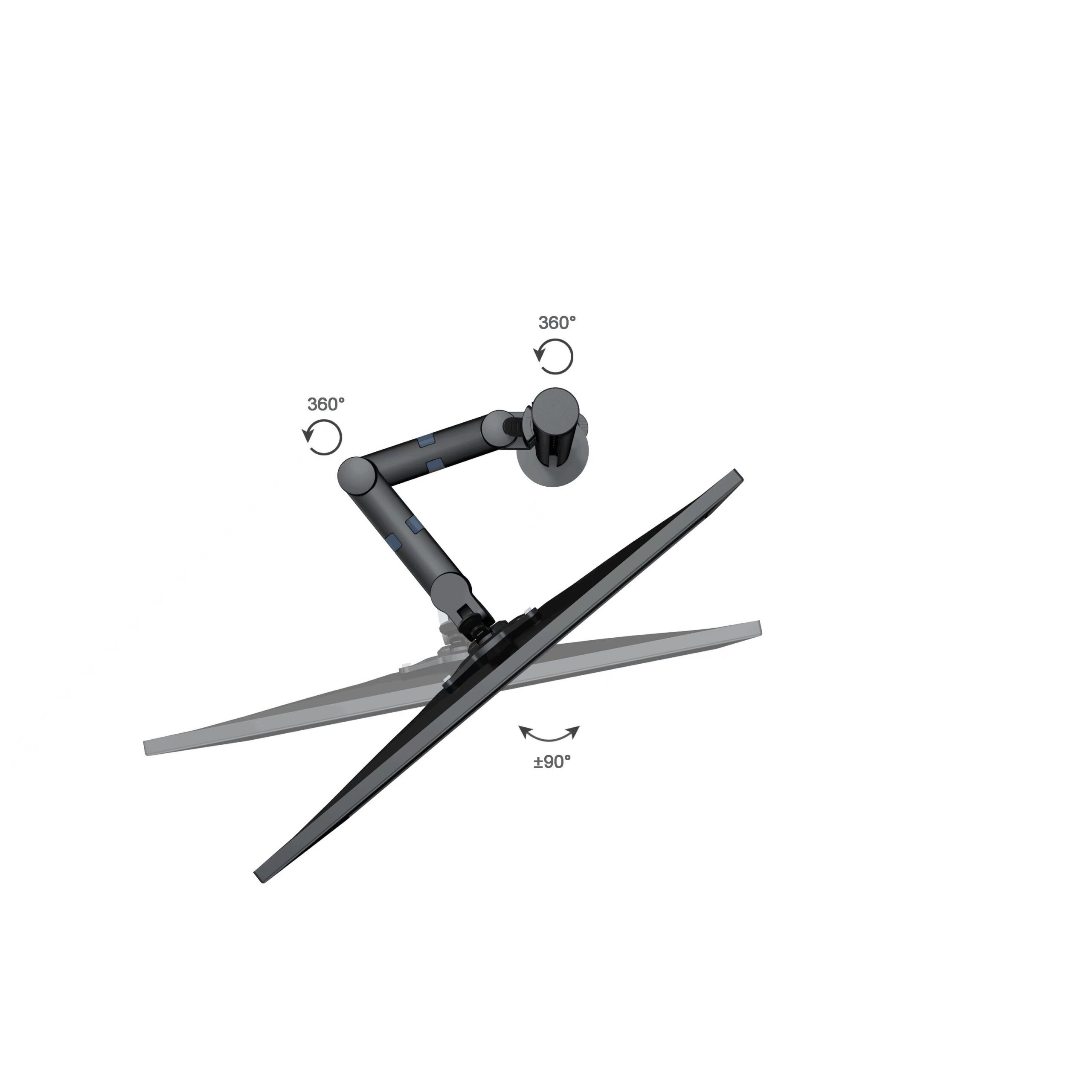 Amega2000 dual monitor arm white black satin ergonomic 17-32 inch screens office Melbourne