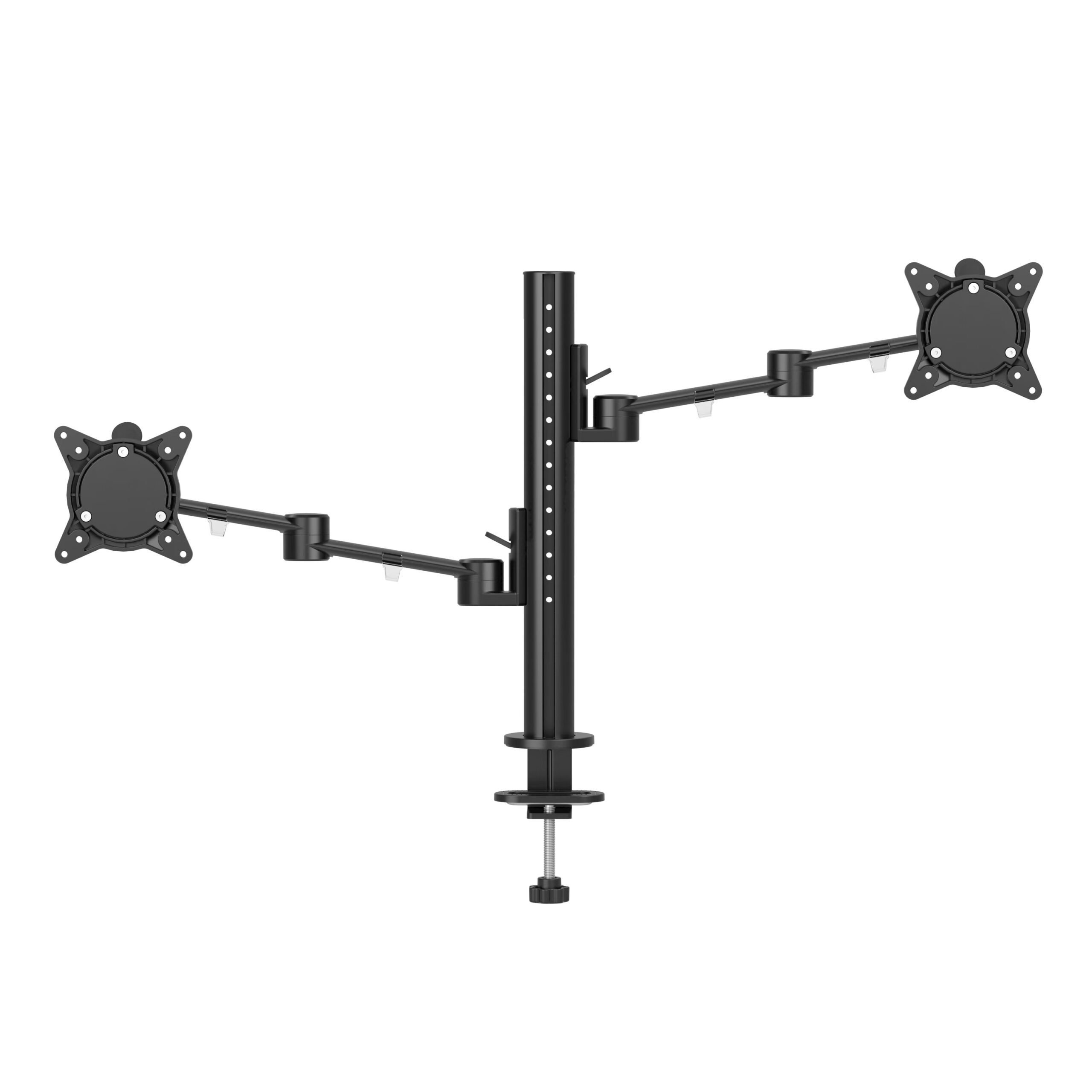 Amega2000 dual monitor arm white black satin ergonomic 17-32 inch screens office Melbourne
