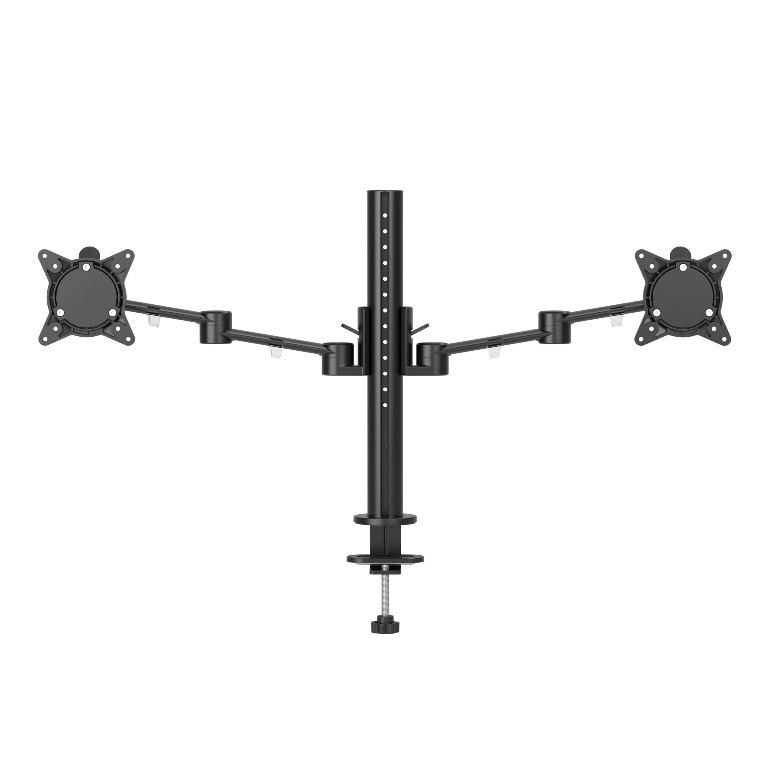 Amega2000 dual monitor arm white black satin ergonomic 17-32 inch screens office Melbourne